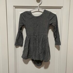Little Sleepies Gray Ribbed Bodysuit